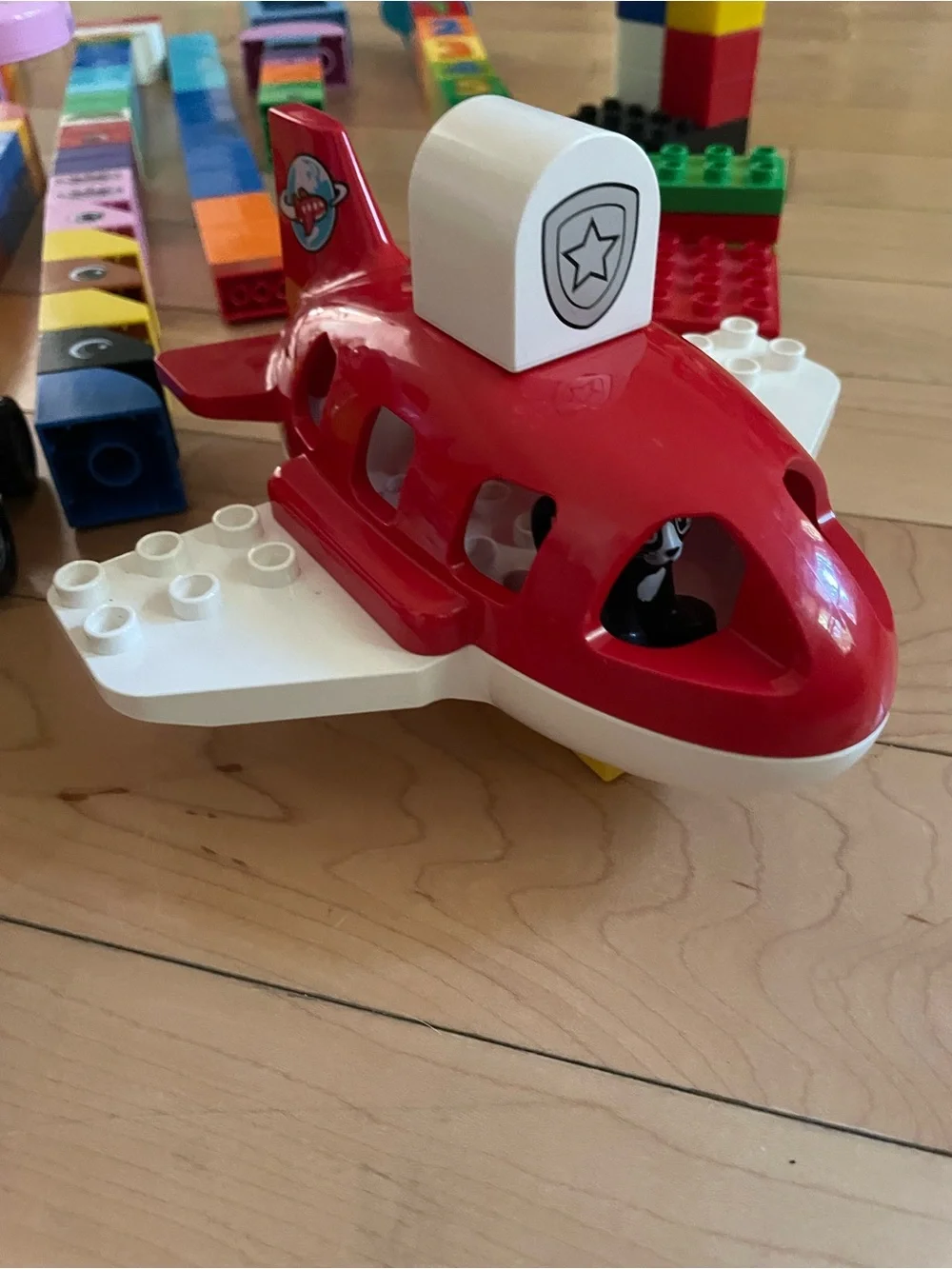 Colorful Kids Building Block Vehicles Playset - Multi-Color